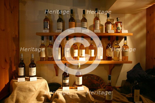 Talisker Distillery Shop, Isle of Skye, Highland, Scotland.