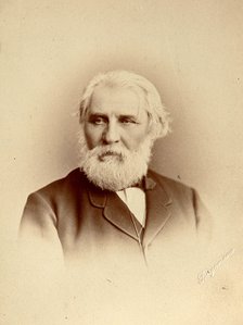 Ivan Turgenev, Russian author, late 19th century. Artist: Charles Bergamasco