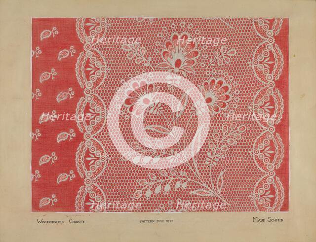 Linen Square, c. 1936. Creator: Maud Schmid.