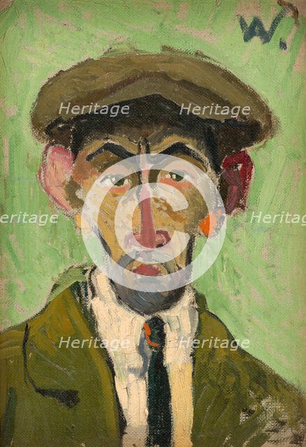 Self-Portrait, around 1927. Creator: Arnold Peter Weisz-Kubincan.