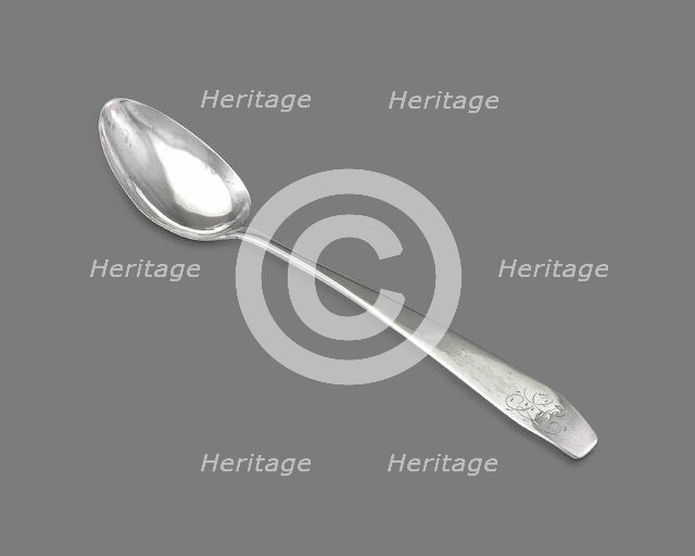 Tablespoon, 1790/1808. Creator: Saunders Pitman.