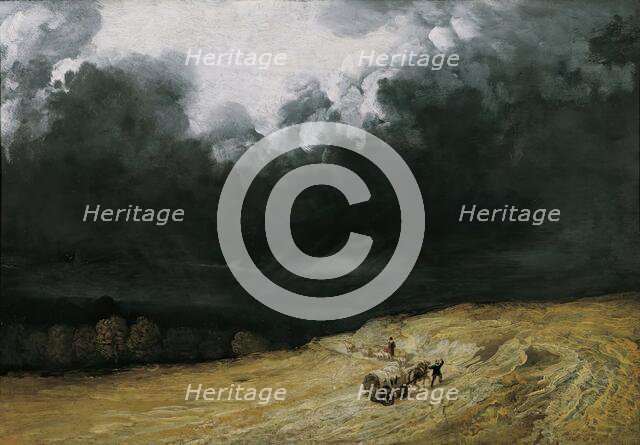 Thunderstorm landscape, 1830/1840. Creator: Georges Michel.