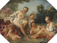 Venus in her Bath surrounded by Nymphs and Cupids, mid-18th century. Creator: Francois Boucher.