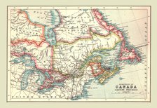 Map of the Dominion of Canada, Eastern Provinces, 1902.  Creator: Unknown.