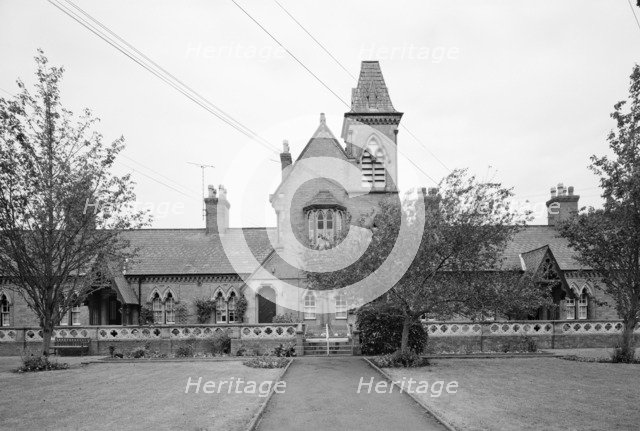Almshouses in Wellington Street, Burton-upon-Trent, Staffordshire, 2000. Artist: M Hesketh-Roberts