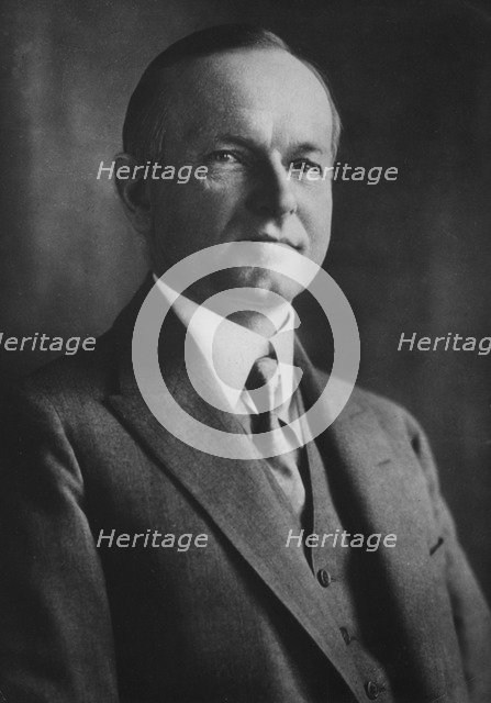 Calvin Coolidge (1872-1933), thirtieth president of the United States, 1933. Artist: Unknown