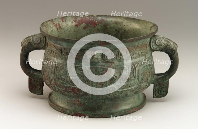 Ritual food serving vessel (jing gui), Western Zhou dynasty, 10th century BCE. Creator: Unknown.