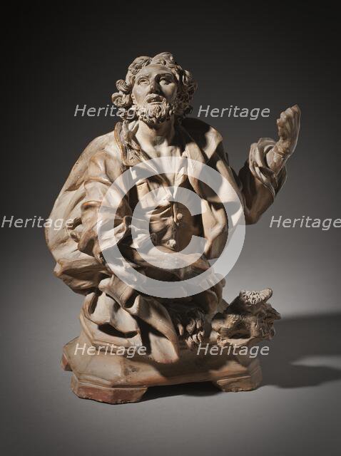 Bust of a Saint (Possibly Saint Longinus), Model for a Reliquary (image 1 of 6), Late 18th century. Creator: Giuseppe Sanmartino.