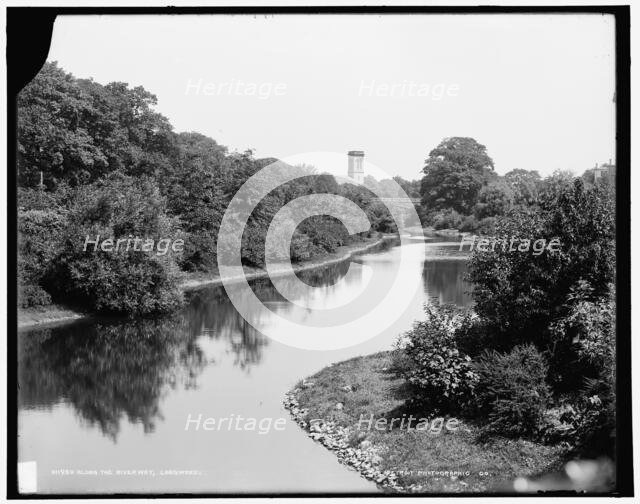 Along the River Way, Longwood, between 1890 and 1901. Creator: Unknown.