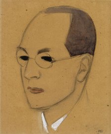 Portrait of Jalo Sihtola, sketch, 1928. Creator: Helene Schjerfbeck.