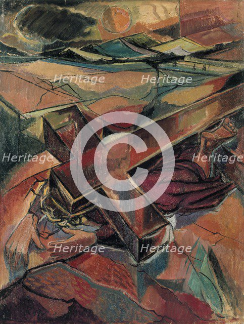 Christ falling under the Weight of the Cross, c1940s. Artist: Roy de Maistre.