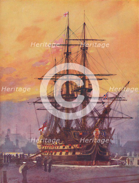 'Nelson's Flagship As She Is To-Day', 1936. Artist: Unknown.