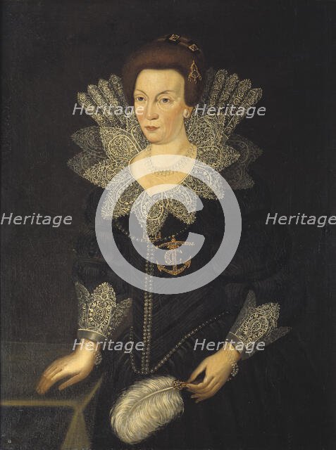 Kristina, i.e. (1573-1625), princess of Holstein-Gottorp, queen of Sweden,  married..., 17th century Creator: Anon.