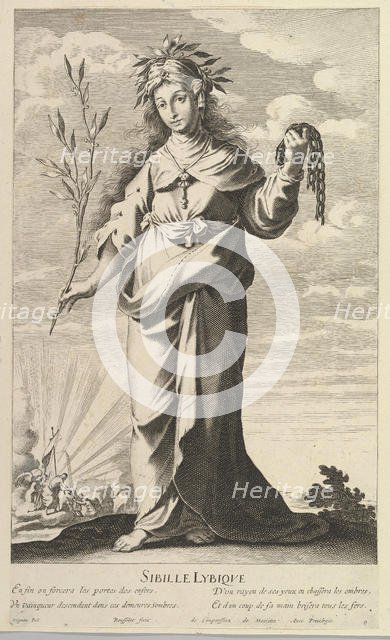 Sibylle Lybique, ca. 1635. Creators: Gilles Rousselet, Abraham Bosse.