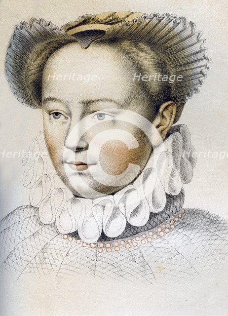 Marguerite de Valois (1553-1615), queen consort of Henry IV of France, 16th century (1849).Artist: Franz Kellerhoven