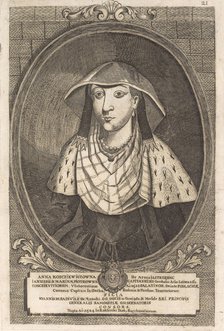 Anna Radziwill (Kostewicz). From: Icones Familiae Ducalis Radivilianae, 1758.