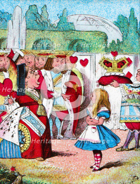'Off with her head! Alice and her Red Queen', c1910. Artist: John Tenniel.