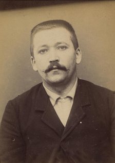 Lothier. Gaston. 27 ans, né le 27/12/66 à St Thomas (Charente-Inférieure). Menuisier. Anar..., 1894. Creator: Alphonse Bertillon.
