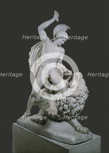 Bellerophon fighting with the Chimeira, 1821. Creator: Johann Nepomuk Schaller.