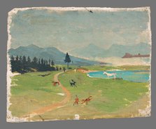 Blue Bay, around 1930. Creator: Arnold Peter Weisz-Kubincan.