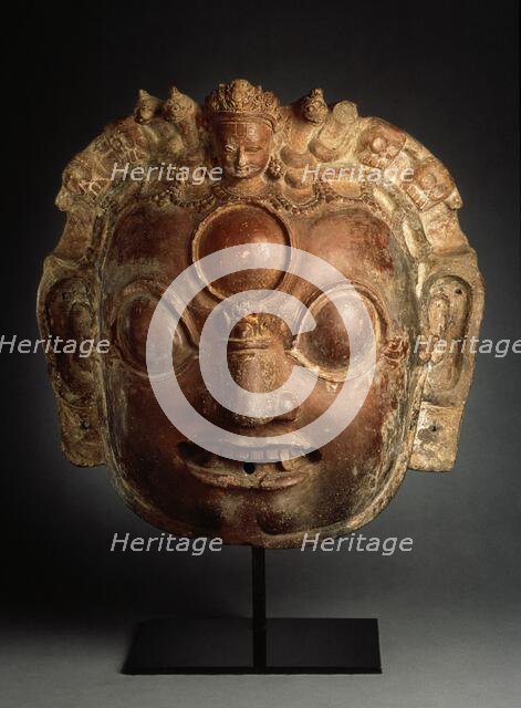 Head of the Hindu God Bhairava from a Libation Vessel, Late 15th century. Creator: Unknown.