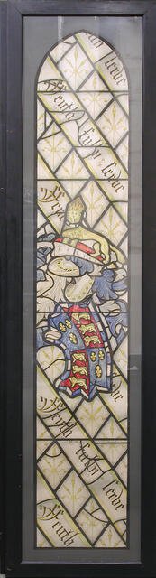 Panel with Coat of Arms, British, early 20th century (original dated 15th century). Creator: A A Bradbury.