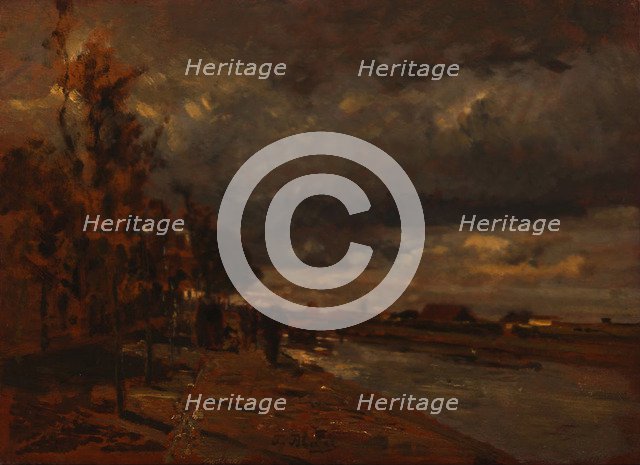 Canal in Holland, 1885. Artist: Blau, Tina (1845-1916)