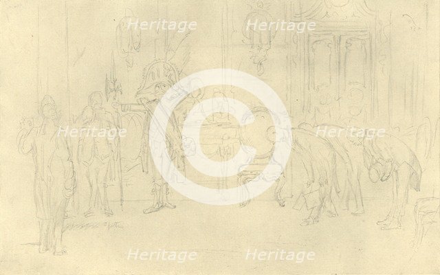 'Im Vorzimmer seiner Hoheit', mid-late 19th century, (c1924).  Creator: Carl Spitzweg.