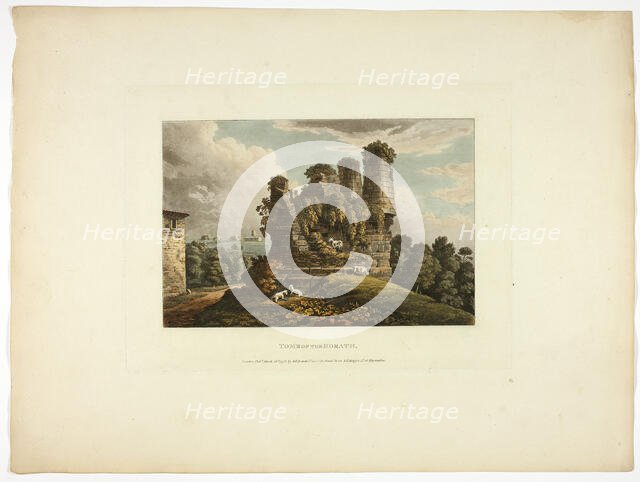 Tomb of Horath, plate six from the Ruins of Rome, published March 28, 1798. Creator: Matthew Dubourg.