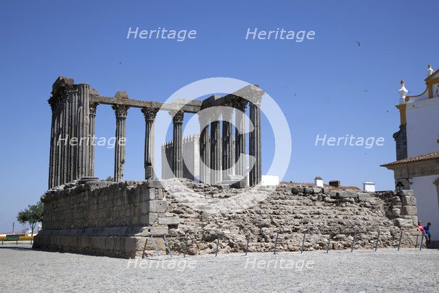 The Temple of Diana, Evora, Portugal, 2009. Artist: Samuel Magal