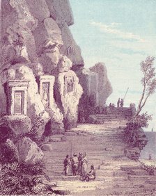 'Assyrian Sculpture at the Nahr El Kelb or Dog River', c19th century. Creator: Unknown.