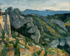 Cliffs in L'Estaque, 1882-1885. Creator: Cézanne, Paul (1839-1906).