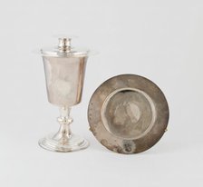 Communion Cup and Paten Cover, London, 1640/41. Creator: Unknown.