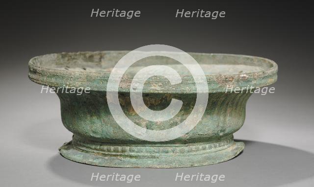 Bronze Volute Krater Base, late 6th Century BC. Creator: Unknown.