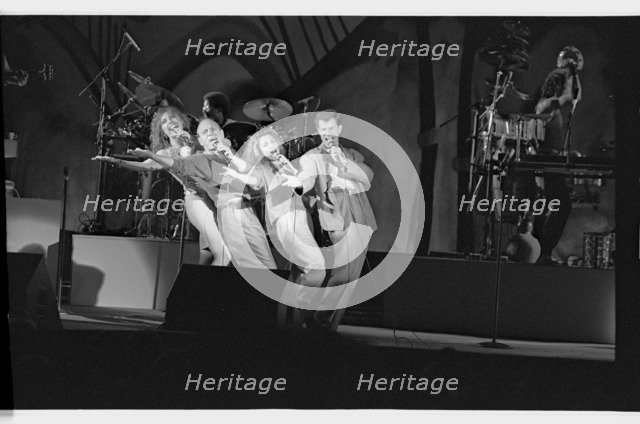 Manhattan Transfer, Odeon Hammersmith, 1988.   Artist: Brian O'Connor.
