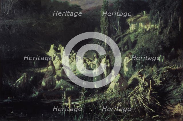 Mermaids, 1871. Artist: Kramskoi, Ivan Nikolayevich (1837-1887)