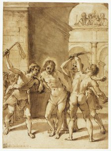 Flagellation of Christ, n.d. Creator: School of Guercino Italian, 1591-1666.