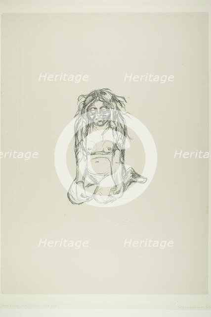 Omega Weeping, 1908/09. Creator: Edvard Munch.