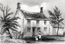 Woolsthorpe Manor, near Grantham, Lincolnshire, birthplace of Sir Isaac Newton, 1840. Artist: Unknown