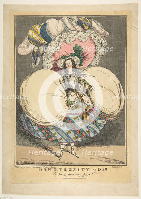 Monstrosity of 1829: "Lo this is their very guise", 1829. Creator: Attributed to William Heath ('Paul Pry') (British, London 1795-1840 Hampstead).