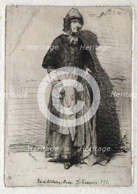 Twelve Etchings from Nature: La Mère Gérard, 1858. Creator: James McNeill Whistler (American, 1834-1903).