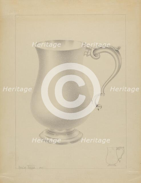 Silver Mug, 1935/1942. Creator: Amelia Tuccio.