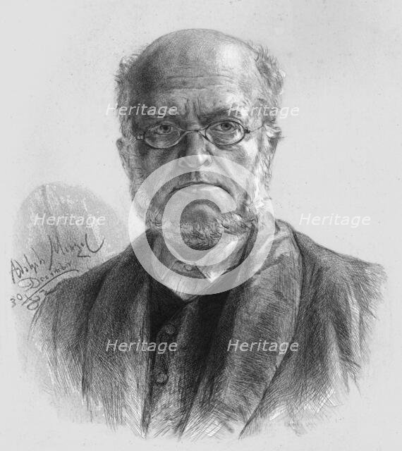 'Adolf Friedrich Erdmann Menzel', c1880-83. Creator: A Gilbert.