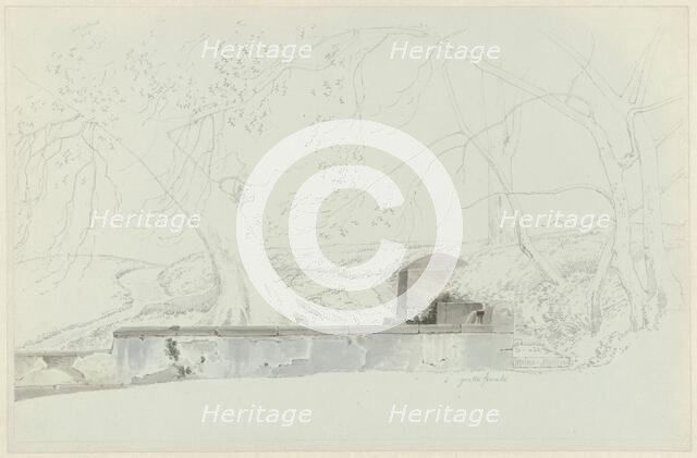 A Fountain at Grottaferrata, c.1809-c.1812. Creator: Josephus Augustus Knip.