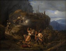 Scene of the Tyrolean War in the year 1809, 1822-1837. Creator: Niels Simonsen.