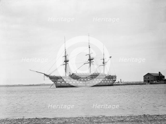 U.S.S. New Hampshire at Coasters Harbor, between 1890 and 1901. Creator: Unknown.