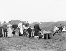 Bank Holiday picnickers on White Horse Hill, Oxfordshire, c1860-c1922. Artist: Henry Taunt