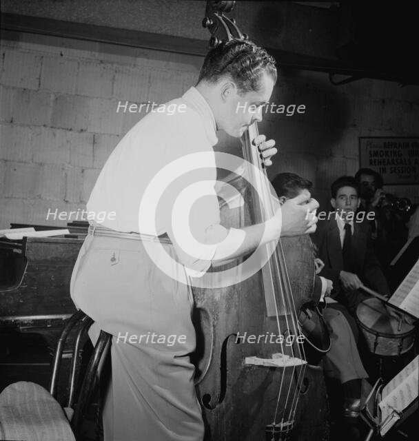 Portrait of Eddie Safranski and Shelly Manne, New York, N.Y.(?), ca. Jan. 1947. Creator: William Paul Gottlieb.