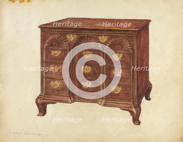 Chest of Drawers, c. 1937. Creator: Gilbert Sackerman.