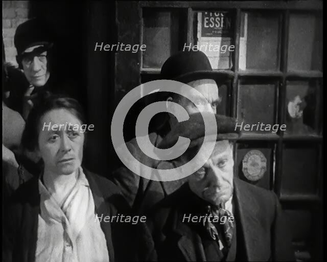 Scene from the Film 'The Informer':  Lars Hansen Arriving at the House of the Mother..., 1920s. Creator: British Pathe Ltd.